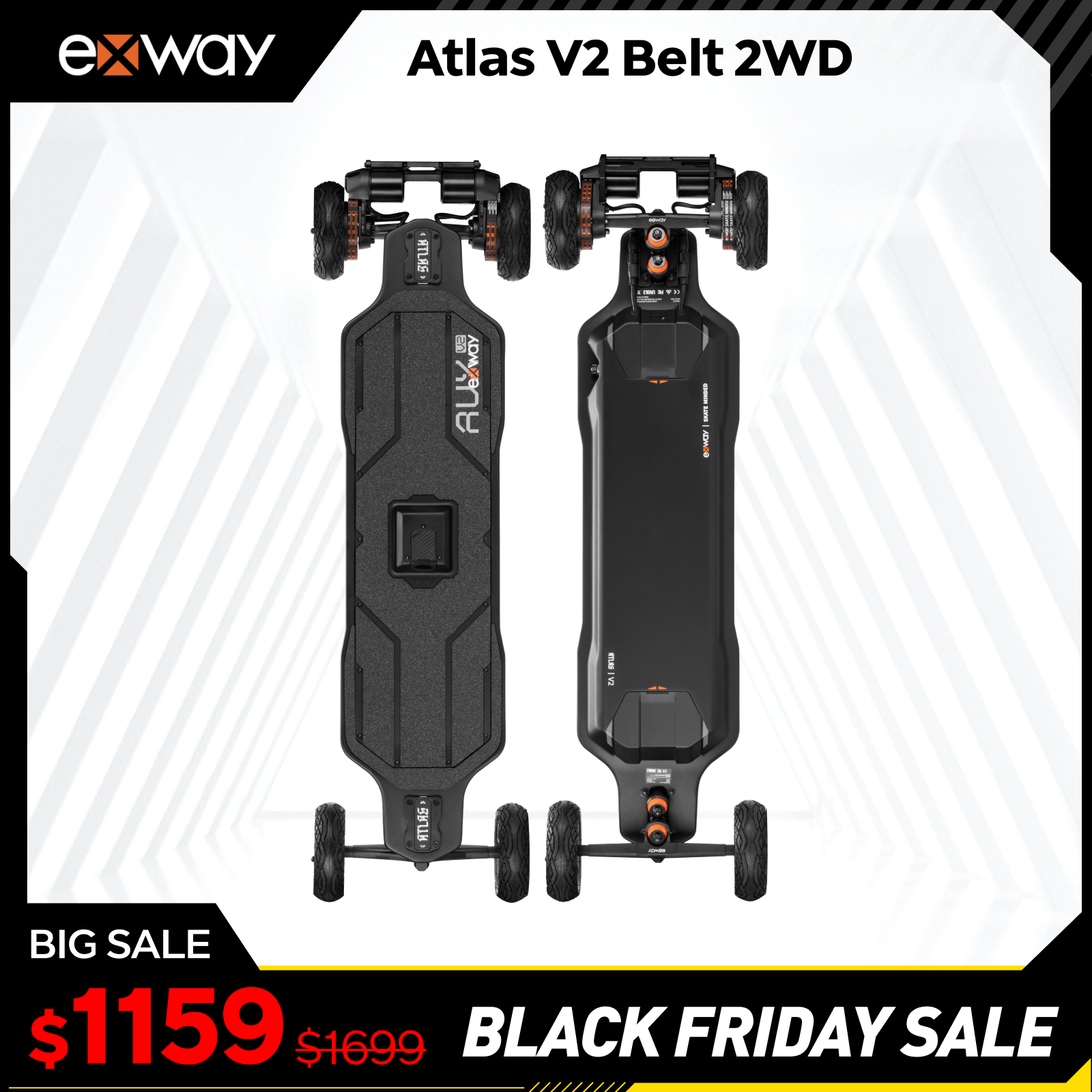 Exway Atlas V2 - Exway Electric Skateboard