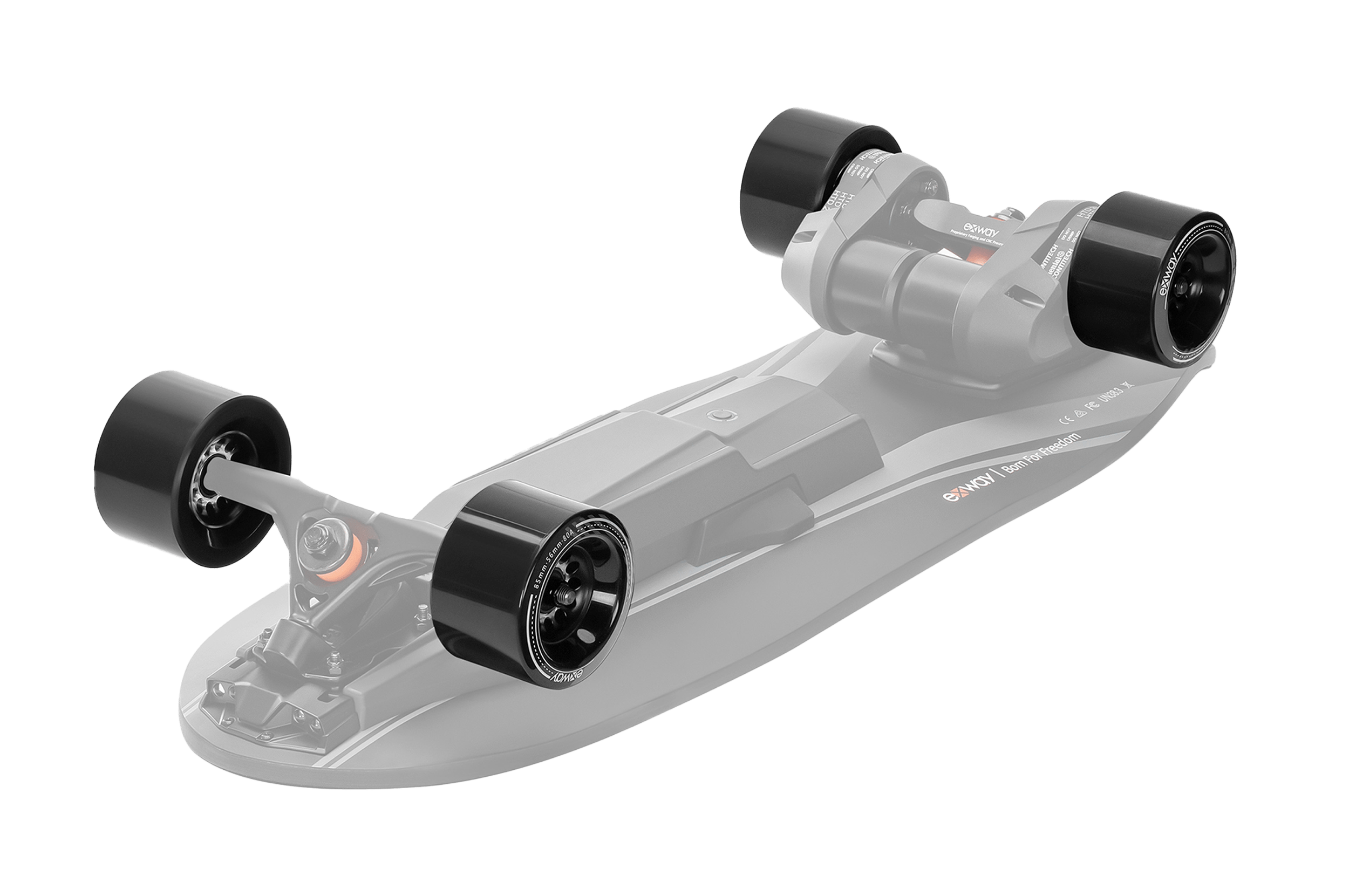 90mm Street Wheel (2nd - Gen) - Exway Electric Skateboard